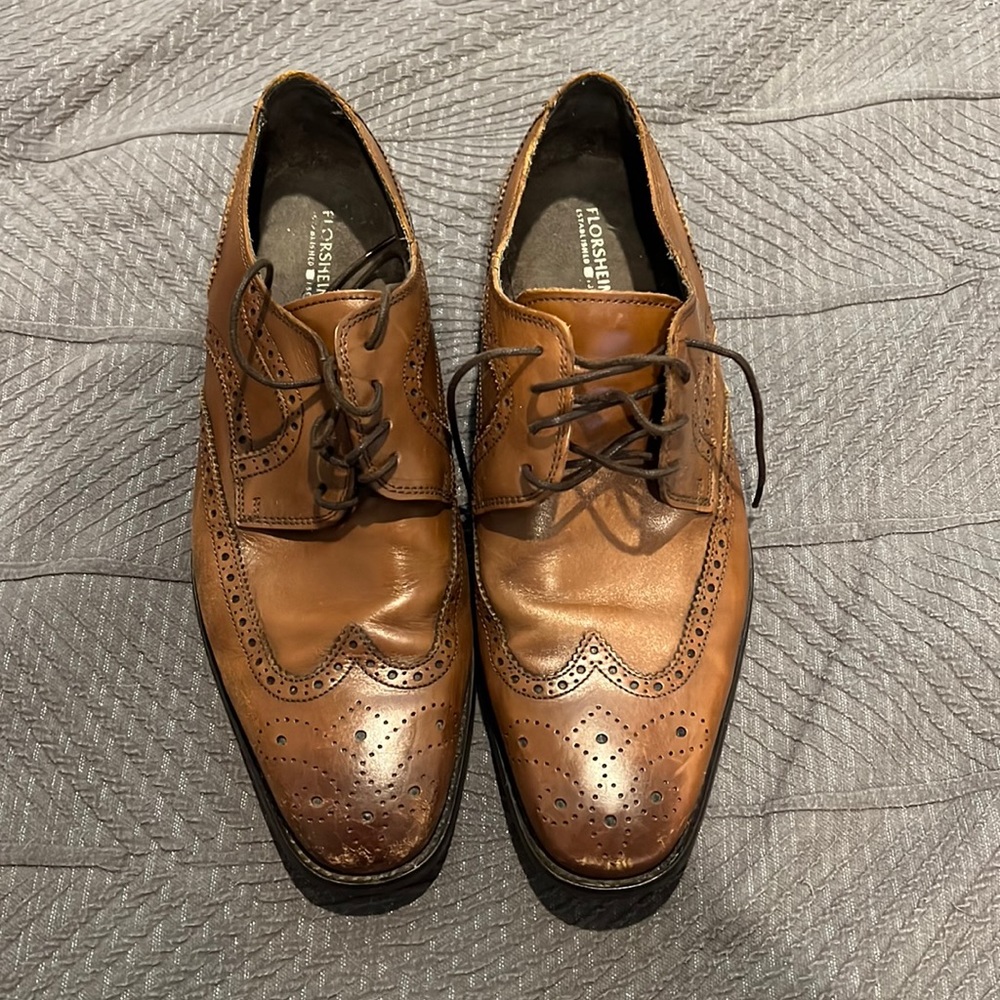 Florsheim Montinaro Wingtip Oxford Men’s Shoes, Size 10